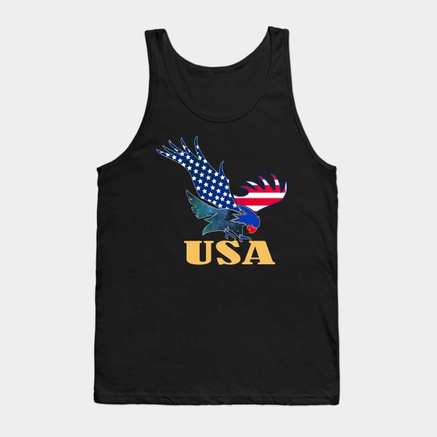 American eagle Tank Top by Creation Cartoon